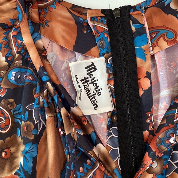 Vintage Pleated Marjorie Hamilton Dress - Picture 4 of 7